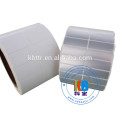 Two rows waterproof printed silver adhesive labels